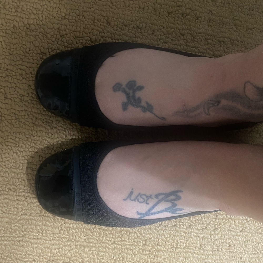 Prada ballet flats worn for 30 mins size 8.5 stretchy